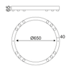 ^ΟΡΟΦΗΣ Φ/Σ LED 36W COB ΛΕΥΚΟ ΑΛΟΥΜΙΝΙΟ 3000K 3240LM D65ΧΗ6,5CM MAGNETO