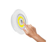 Φωτιστικά Νυκτός Μπαταρίας LED COB 6W 600lm με Timer & Ασύρματο Χειριστήριο RF - ΣΕΤ 3 Τεμαχίων Ψυχρό Λευκό 6000K