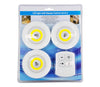 Φωτιστικά Νυκτός Μπαταρίας LED COB 6W 600lm με Timer & Ασύρματο Χειριστήριο RF - ΣΕΤ 3 Τεμαχίων Ψυχρό Λευκό 6000K