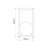 ^LED SMD BATTERY LUMINAIRE 1W 160LM 3.000K CARK GREY 160° CRI80 IP54