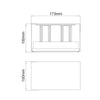 ^LED SMD WALL LUMINAIRE 12W 860LM 0-120° 230VAC 3.000K DARK GREY CRI80 IP54 30.000HRS