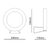 ^LED SMD WALL LUMINAIRE 8W 220LM 110° 230V AC 3.000K DARK GREY CRI80 IP54 30.000HRS