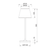 ^LED SMD TABLE BATTERY LUMINAIRE 2W 170LM  3.000K DARK GREY 360°  CRI80 IP54