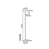 ^GU10 POST LUMINAIRE 230V AC DARK GREY IP65 MAX.20W WITH SPIKE AND BASE
