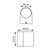 ^LED HP WALL LUMINAIRE 4W 230LM 40° 230V AC 3.000K MATT WHITE CRI80 IP65 30.000HRS