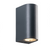 ^GU10 WALL LUMINAIRE 230V AC DARK GREY IP65 MAX.2X35W