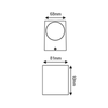 ^GU10 WALL LUMINAIRE 230V AC GOLDEN BLACK IP65 MAX.35W
