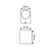 ^GU10 WALL LUMINAIRE 230V AC GOLDEN BLACK IP65 MAX.35W