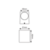 ^GU10 WALL LUMINAIRE 230V AC DARK GREY IP65 MAX.35W