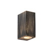 ^GU10 WALL LUMINAIRE 230V AC GOLDEN BLACK IP65 MAX.2X35W