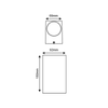 ^GU10 WALL LUMINAIRE 230V AC GOLDEN BLACK IP65 MAX.2X35W