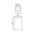 ^GU10 WALL LUMINAIRE 230V AC DARK GREY IP65 MAX.2X35W