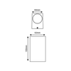 ^GU10 WALL LUMINAIRE 230V AC MATT WHITE IP65 MAX.2X35W