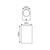 ^GU10 WALL LUMINAIRE 230V AC MATT WHITE IP65 MAX.2X35W