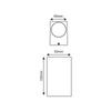 ^LED HP WALL LUMINAIRE 9W 430LM 40° 230V AC 3.000K MATT WHITE CRI80 IP65 30.000HRS