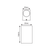 ^LED HP WALL LUMINAIRE 9W 430LM 40° 230V AC 3.000K MATT WHITE CRI80 IP65 30.000HRS