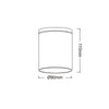 ^GU10  ROUND CEILING LUMINAIRE 230V AC MATT WHITE IP65 GU10 MAX.35W