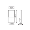 ^LED SMD WALL LUMINAIRE 4W 240LM 120° 230V AC 3.000K DARK GREY CRI80 IP54 30.000HRS