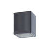 ^GU10  SQUARE CEILING LUMINAIRE 230V AC DARK GREY IP65 GU10 MAX.35W