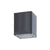 ^GU10  SQUARE CEILING LUMINAIRE 230V AC DARK GREY IP65 GU10 MAX.35W
