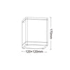 ^E27 PAR30 SQUARE  CEILING LUMINAIRE 230V AC MATT WHITE IP65 MAX.35W