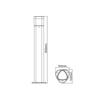 ^LED SMD POST LUMINAIRE 7W 410LM 340° 230V AC 3.000K DARK GREY CRI80 IP54 30.000HRS