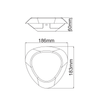 ^LED SMD WALL LUMINAIRE 7W 520LM 330° 230V AC 3.000K DARK GREY CRI80 IP54 30.000HRS