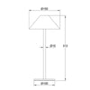 ^LED SMD TABLE BATTERY LUMINAIRE 3W 140LM  3.000K DARK GREY  270° CRI80 IP54