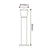 ^E27 POST LUMINAIRE 230V AC DARK GREY IP54 MAX.40W