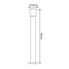 ^E27 POST LUMINAIRE 230V AC DARK GREY IP54 MAX.40W