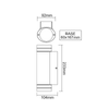 ^GU10 WALL LUMINAIRE 230V AC DARK GREY IP54 MAX.2X35W