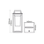^LED SMD TABLE SOLAR BATTERY LUMINAIRE 3W 150LM 180° 3.000K DARK GREY CRI80 IP54
