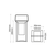 ^LED SMD TABLE BATTERY LUMINAIRE 3W 150LM 180° 3.000K DARK GREY CRI80 IP54