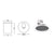 ^LED HP WALL RECESSED LUMINAIRE 3W 58LM 230VAC 4.000K DARK GREY CRI80 IP65 30.000HRS(INSTAL BOX INC)