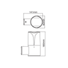 ^E27 WALL LUMINAIRE 230V AC DARK GREY IP54 MAX.23W