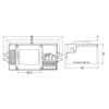 NETTO MICROWAVE MOTION SENSOR IP20 FOR UFO & MOUNTING BRACKET
