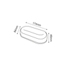 LED PC WHITE WALL LUMINAIRE 230V AC IP66 12W 1020lm 3000K 180° Ra80