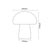 ^LED SMD POST LUMINAIRE 10W 850LM 230V AC 3.000K RA80 IP65 30.000HRS WHITE CEMENT