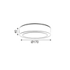 NETTO ROUND NM  CEIL.LED SLIM PANEL 14W 6000K 990Lm 230V Φ172 Ra80