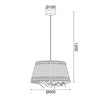 ^ΚΡΕΜΑΣΤΟ Φ/Σ 1xE27 ANDROS GRASS RATTAN Φ40Χ120CM