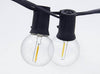 Καλωδιογιρλάντα 10W 5.5 μετρα με 10 Λαμπες Led και 2 Δωρο για διακόσμηση κήπου G40 για Πάρτι γάμου 230v Ζεστό λευκό
