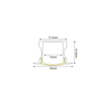 HAZEL ALUMINUM PROFILE P115 WITH OPAL PC DIFFUSER 2m/pc