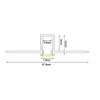 LATE ULTRA MINI TRIMLESS ALUMINUM PROFILE  WITH OPAL PC DIFFUSER 2m/pc
