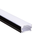 BLACK MICRO ALUMINUM PROFILE WITH OPAL PC DIFFUSER 2m/pc