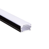 BLACK MICRO ALUMINUM PROFILE WITH OPAL PC DIFFUSER 2m/pc