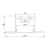 AISH BLACK ALUMINUM TRIMLESS PROFILE 2.5m/pc WITHOUT COVER