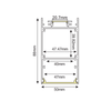 SIEN ALUMINUM PROFILE P288 WITH OPAL PC DIFFUSER 2m/pc
