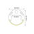 CIRC ALUMINUM PROFILE P8N WITH OPAL DIFFUSER 2m/pc