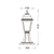 4S PLASTIC FLOOR GARDEN WHITE LUMINAIRE 40,5CM E27 IP44
