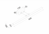 ^ΕΠΙΤΟΙΧΟ Φ/Σ LED 12W 3000K 780LM ΜΑΥΡΟ ΜΕΤ/ΚΟ IP44 50X6X19CM RIO